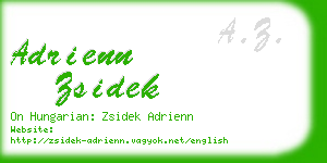 adrienn zsidek business card